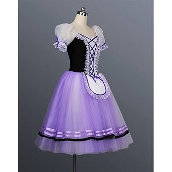 バレエ衣装　パープルｘゴールド160 Amazon.co.jp: n/a バレエ衣装パープルバレリーナステージダンス